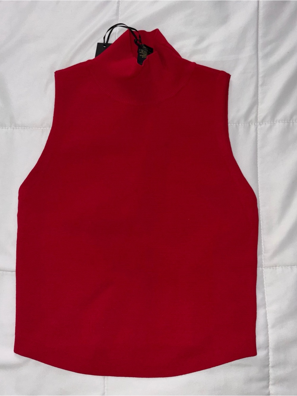 House of Harlow 1960 Red Sleeveless Mock Neck Tank